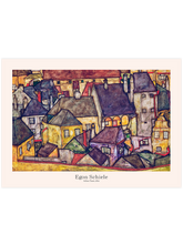 Egon Schiele Yellow City - Art Print